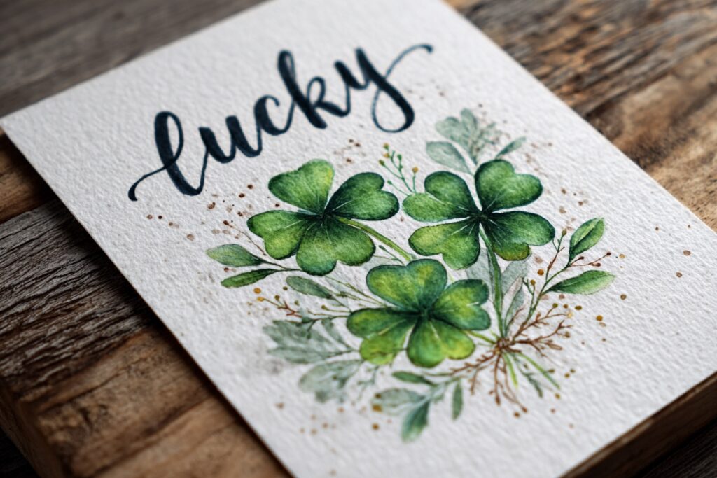 Glücksklee Hochzeitsgeschenk
