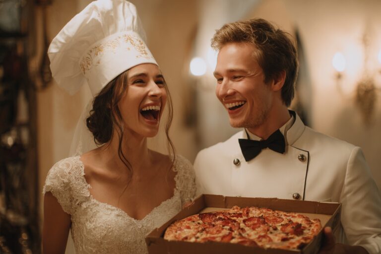 Hochzeitssketch Pizza Bestellung