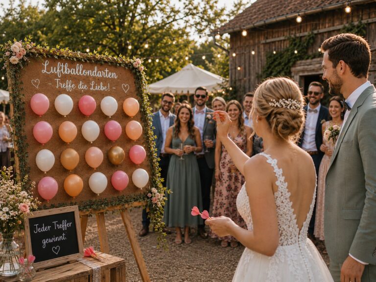 Luftballon Darten Hochzeit